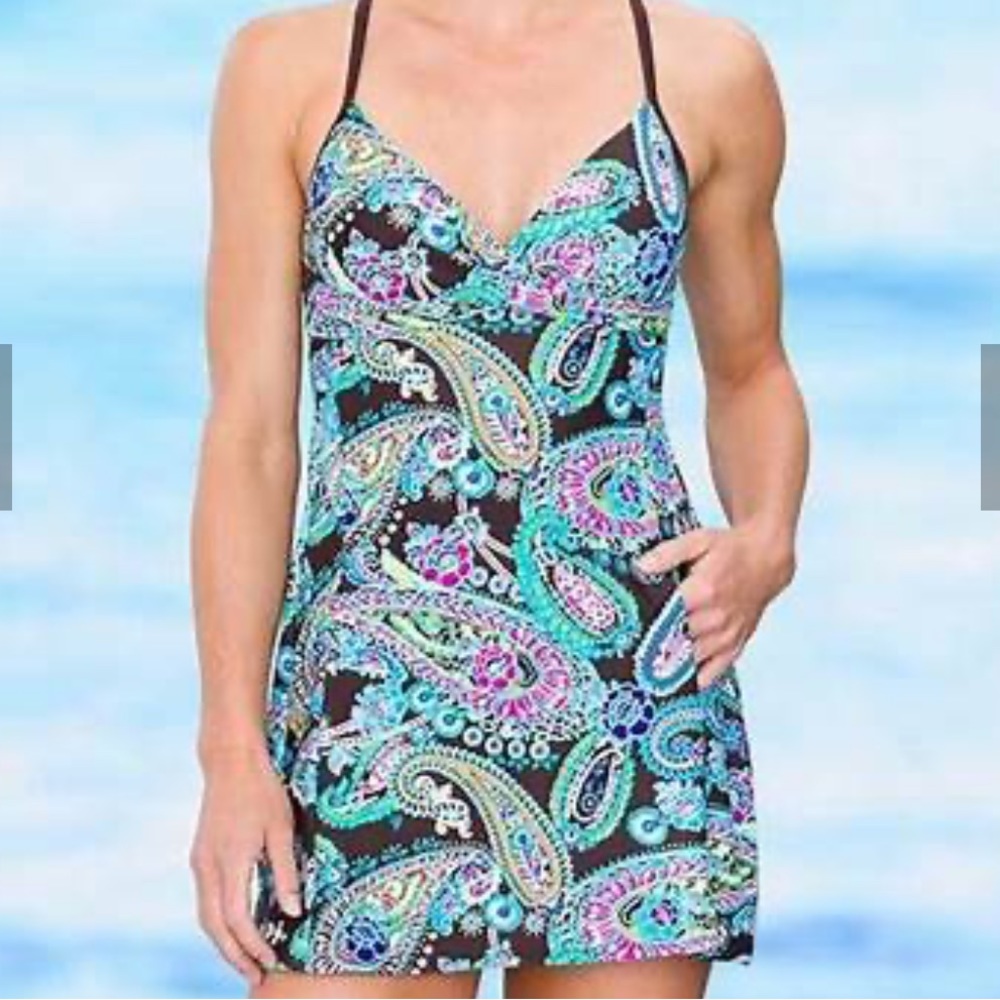 Athleta Pura Vida Twistini Swim Dress